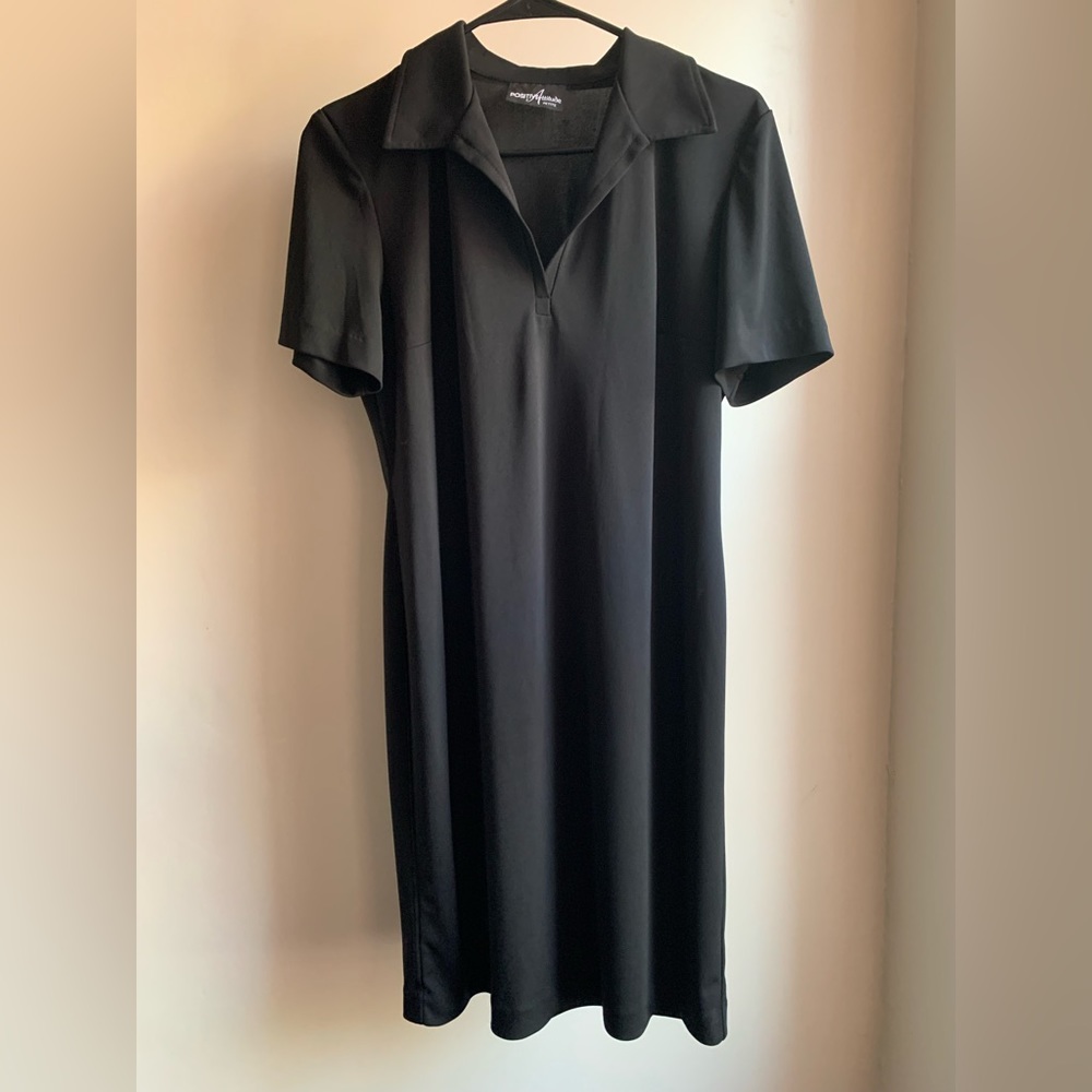 Positive Attitude Short Sleeve Black Dress